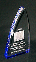 Acrylic mainsail sailing trophy